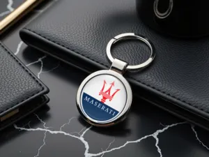 Maserati Anello Chiave Personalizzato Stile Lucido con Foto